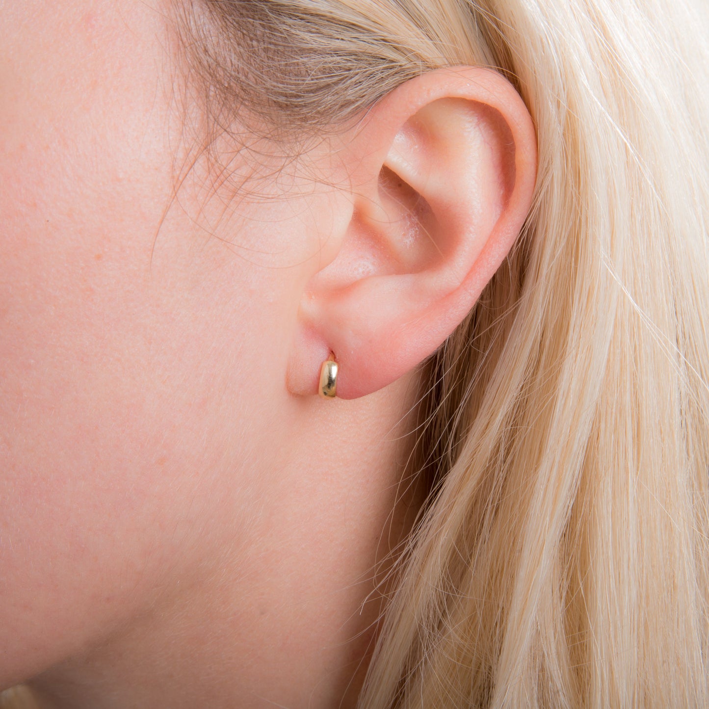 9 Karat Gold Klappcreolen Ohrringe