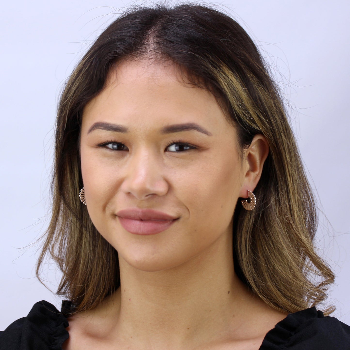 Sterlingsilber Azteken Design Creolen Ohrstecker