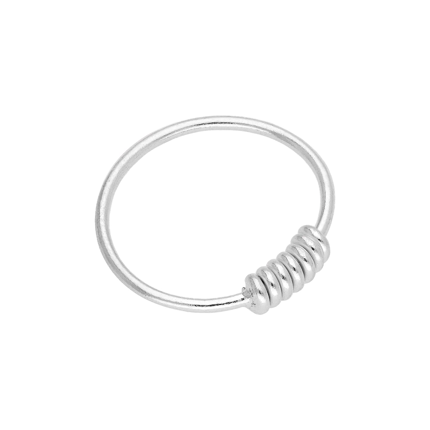 Sterlingsilber Spiralring 10mm 24Ga Nasenring