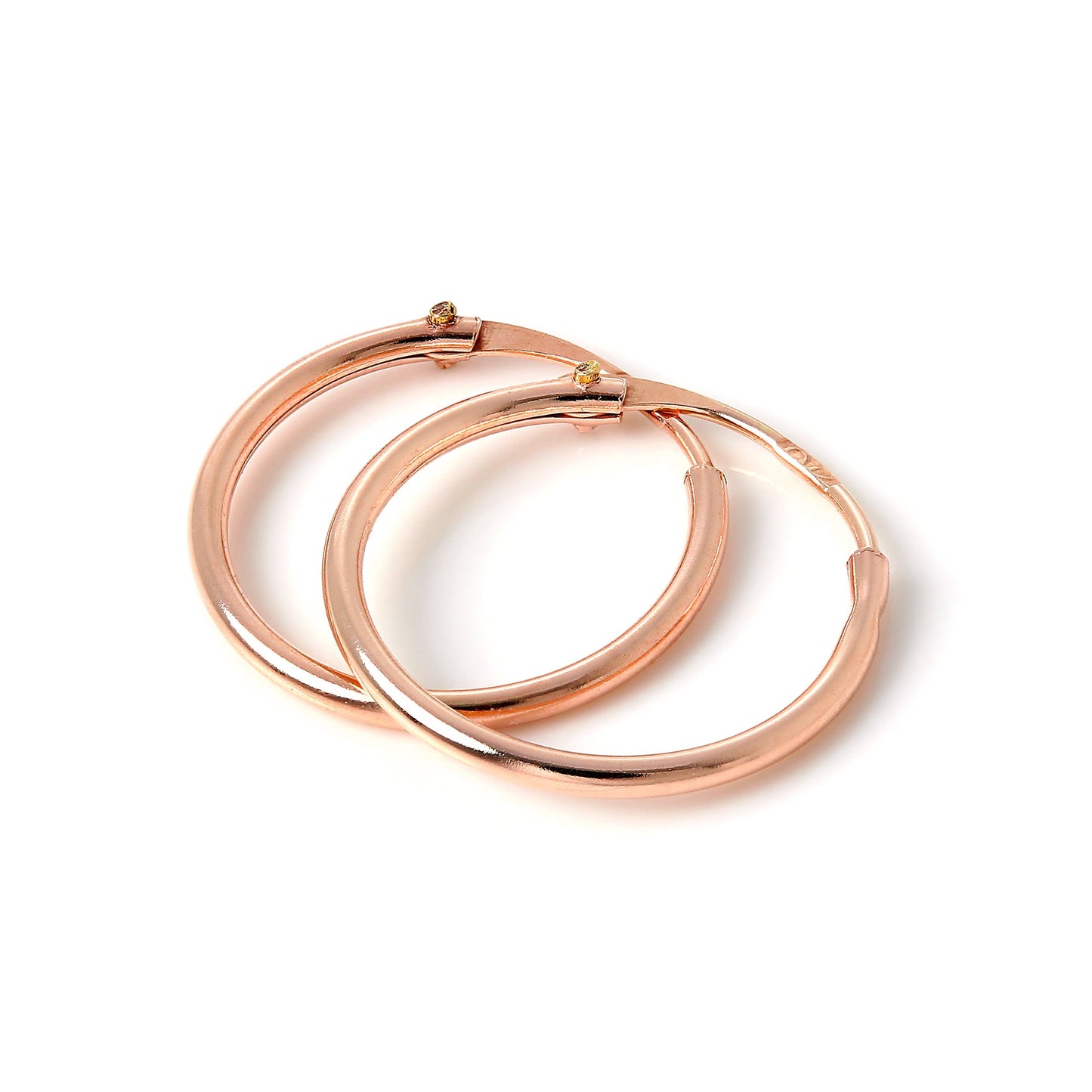 9ct Rose Gold Light Sleeper Ohrringe 10mm - 13mm