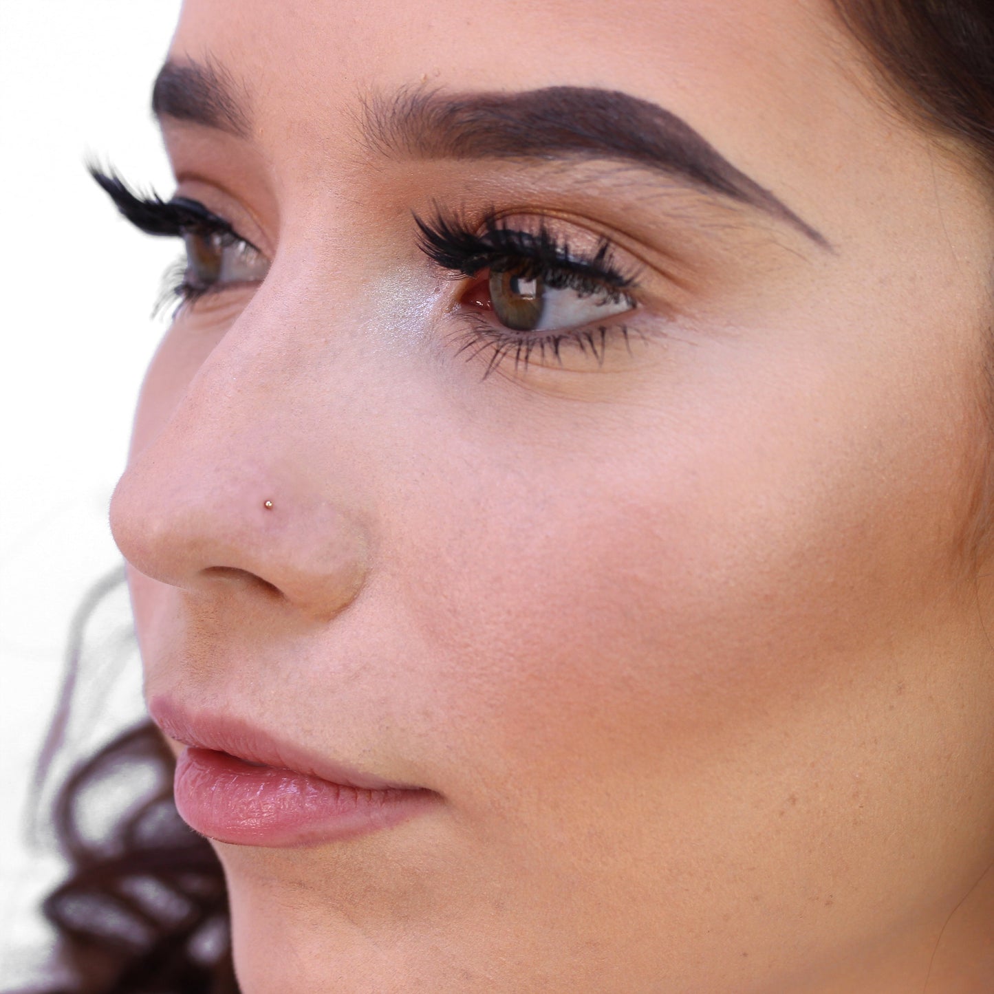 9 Karat Gelbgold Kugel Nasenstecker