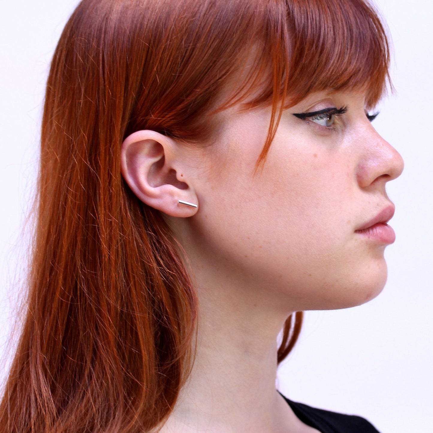 Sterlingsilber Stange Ohrstecker