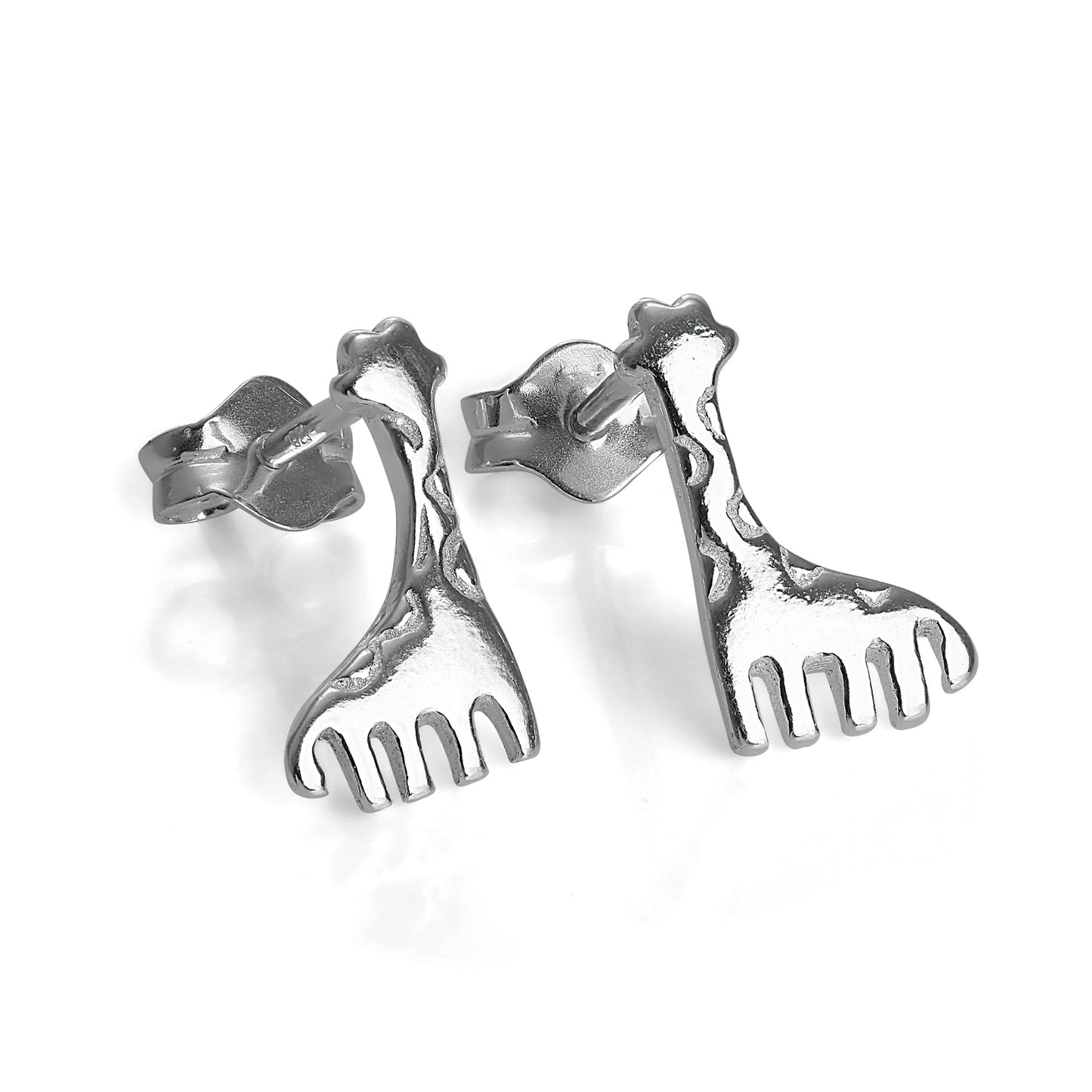 Sterlingsilber Giraffe Ohrstecker