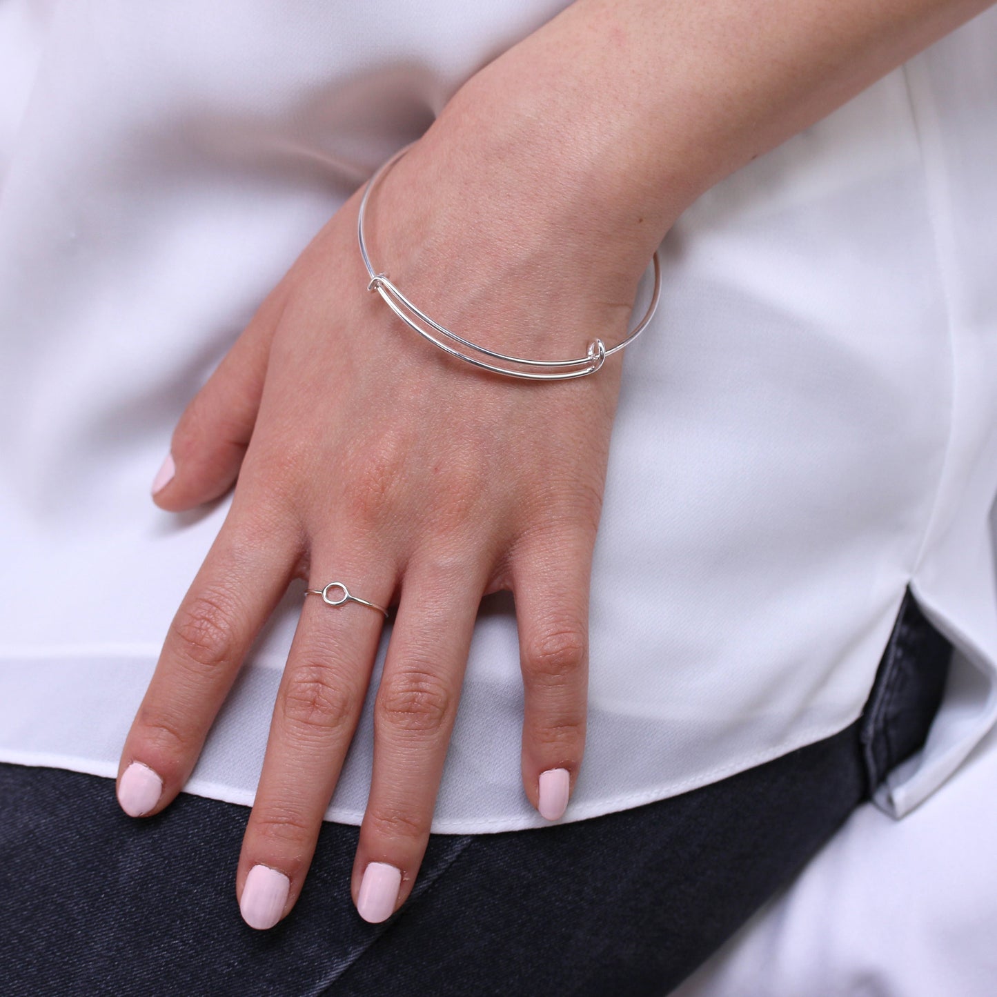 Sterlingsilber Erweiterbar Armreif