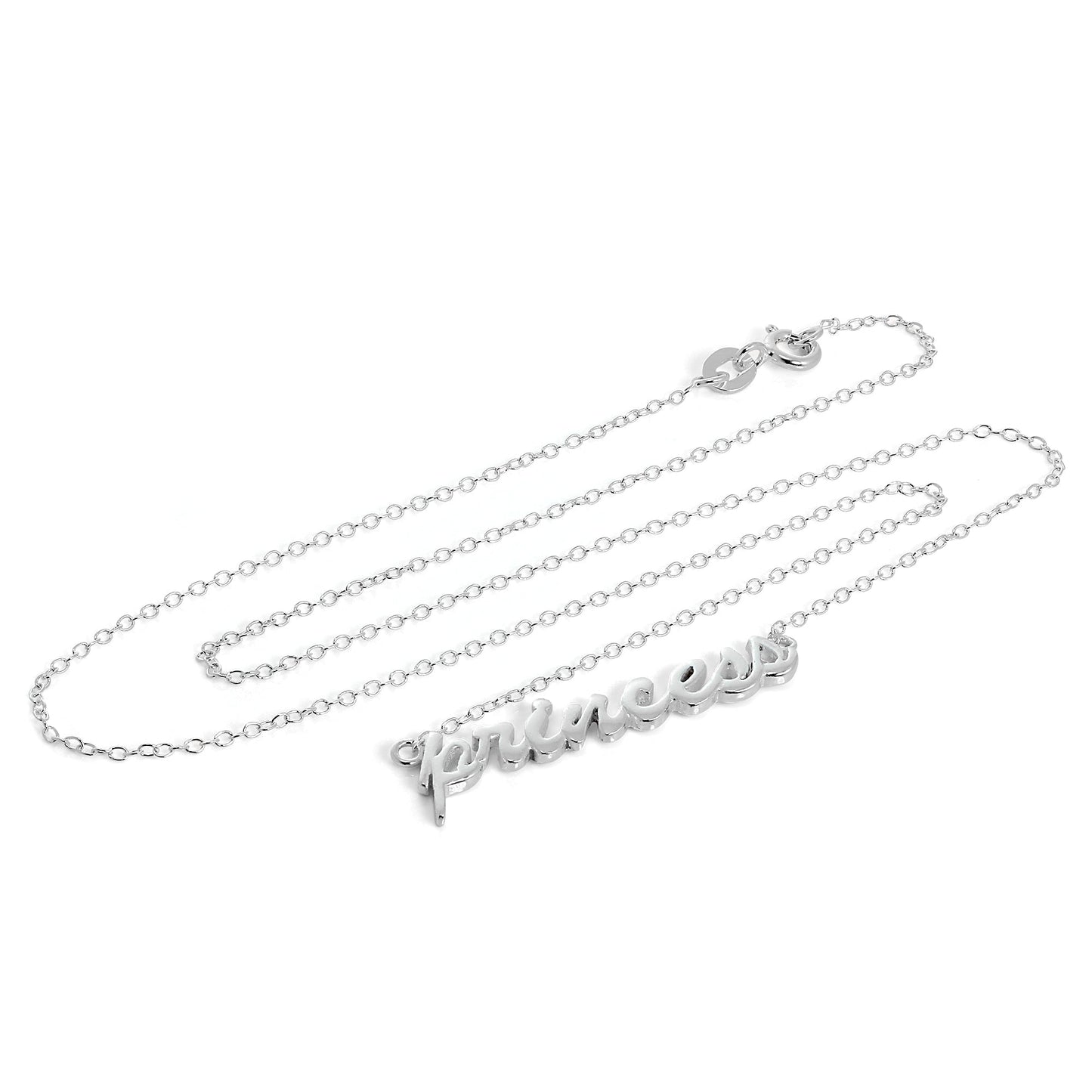 Sterlingsilber Prinzessin Halskette an 40,5cm Kette