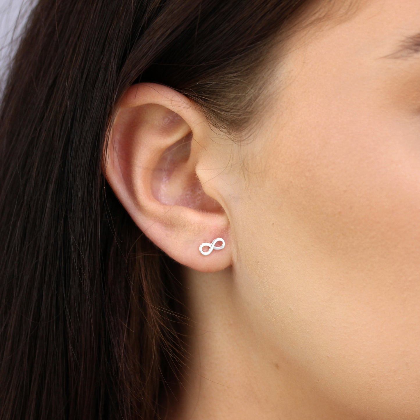 Sterlingsilber Unendlichkeit Ohrstecker