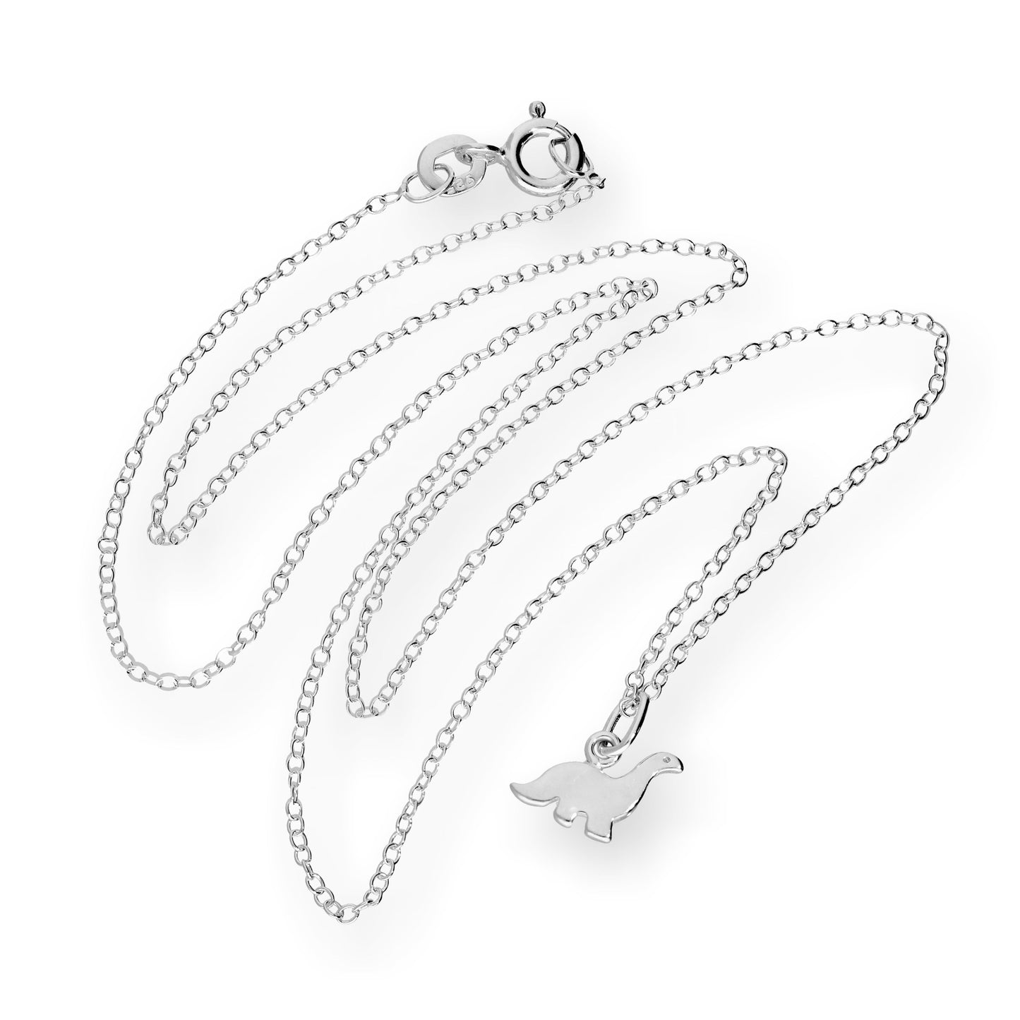 Klein Sterlingsilber 45,5cm Dinosaurier Halskette