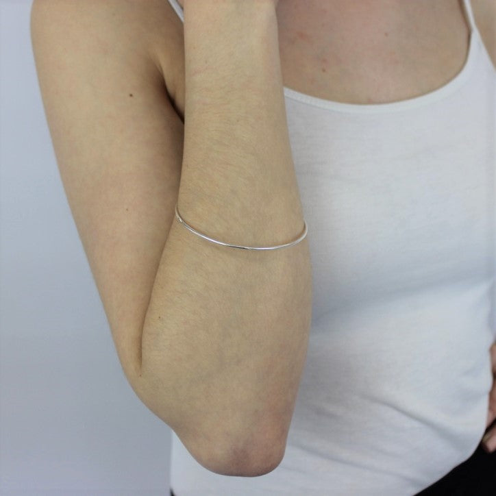 Sterlingsilber 5mm Rund Armreif 68mm