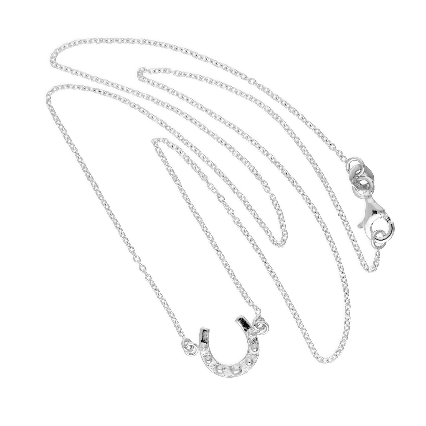 Sterlingsilber Glücks - Hufeisen Halskette