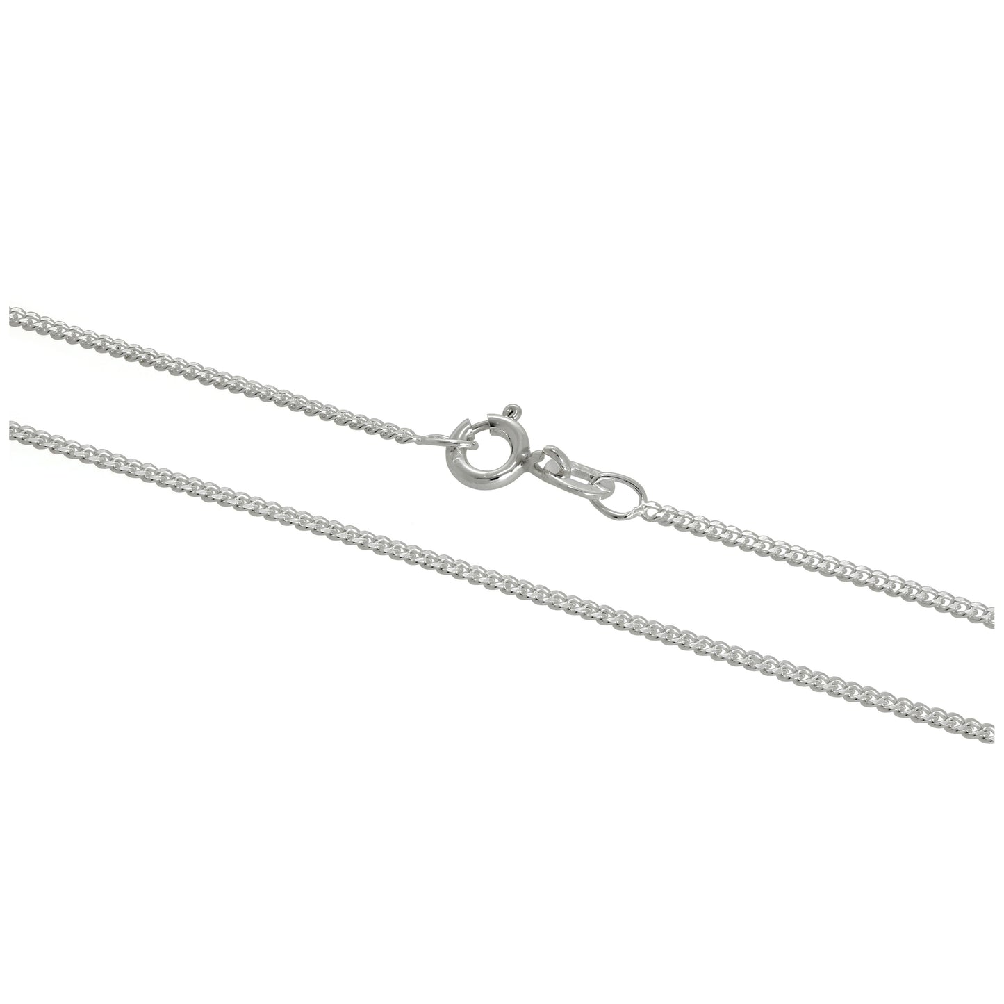 Sterlingsilber 1 mm Panzerkette 16 - 24 Zoll