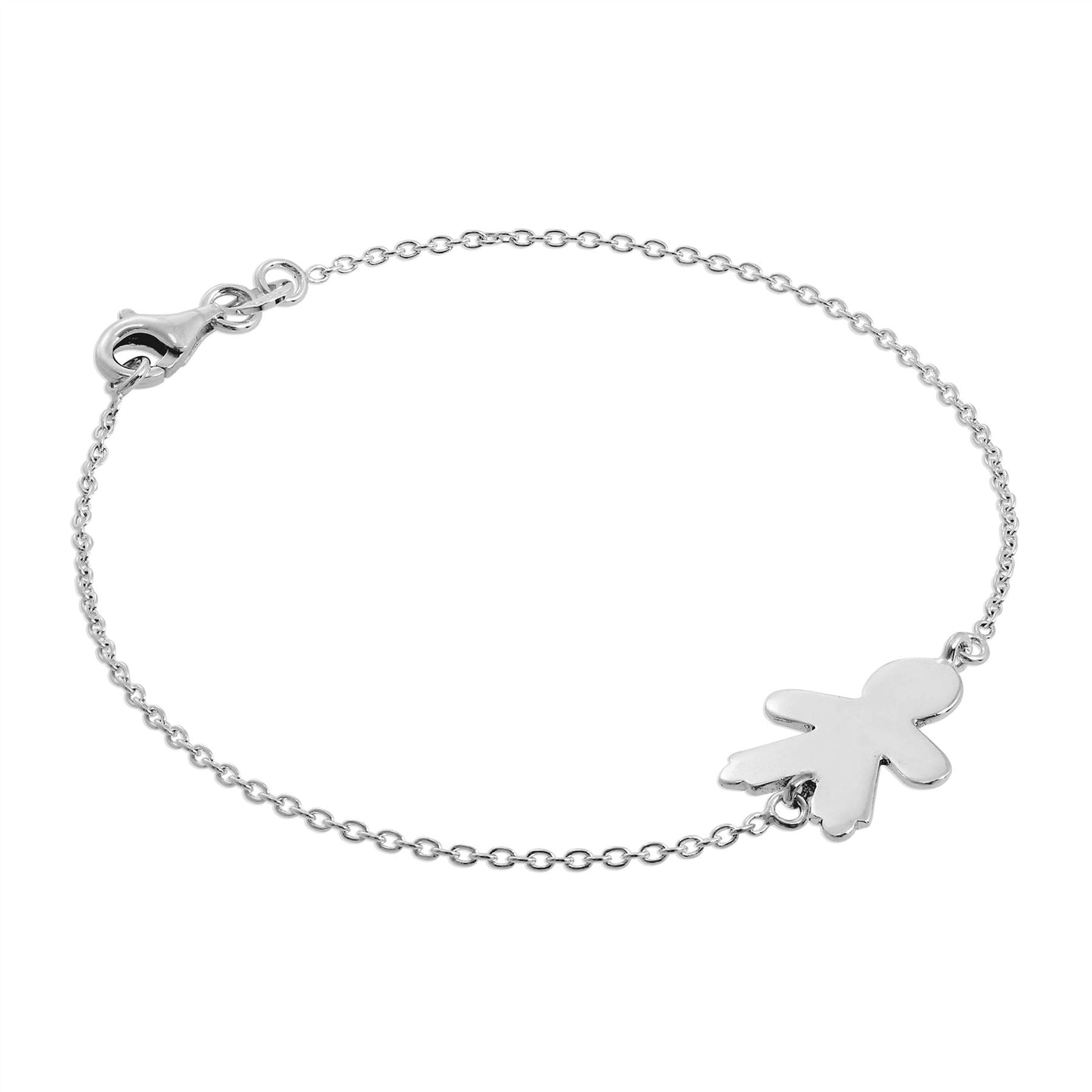 Sterling Silber Ragdoll Boy Armband 7 Zoll