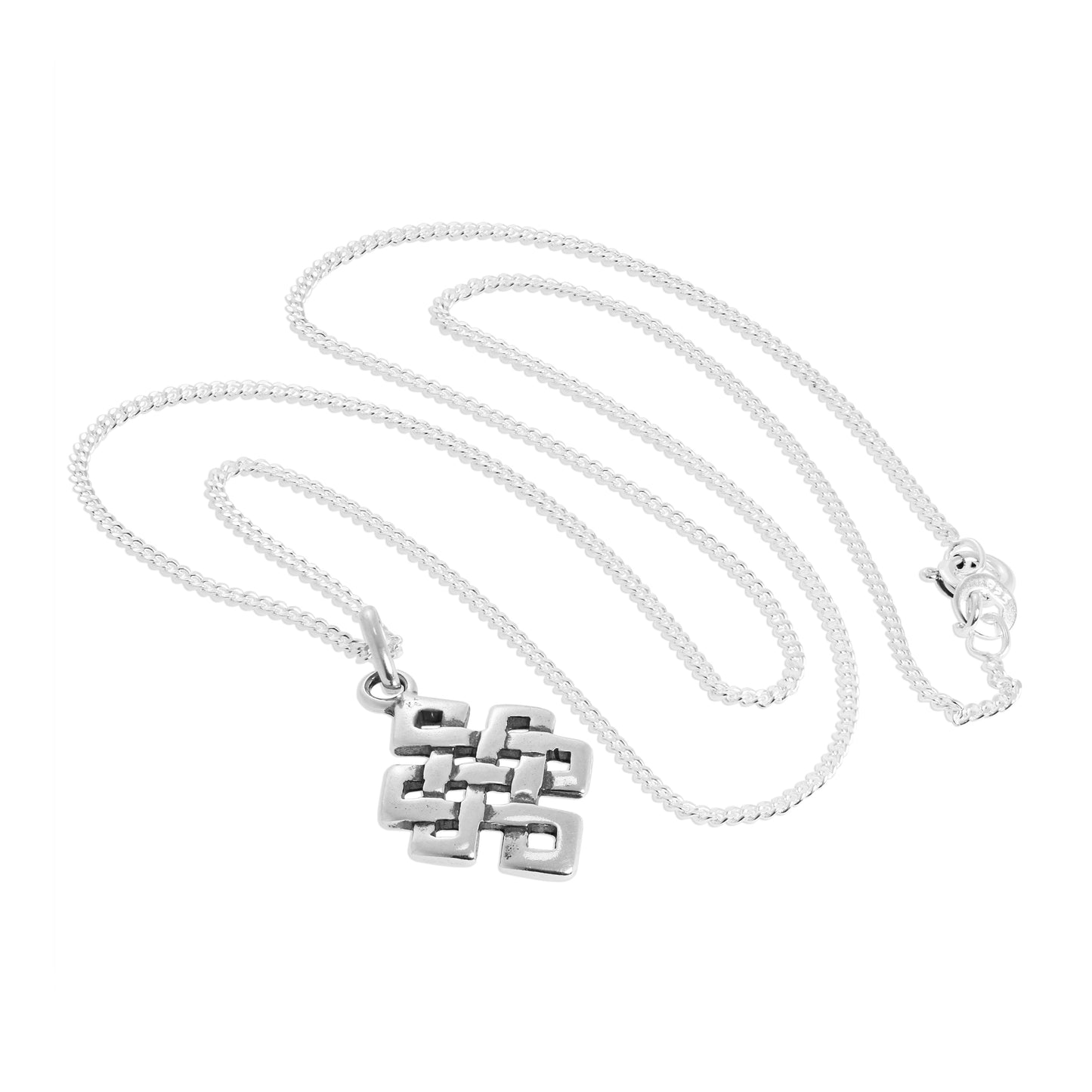 Halskette mit Anhänger aus Sterlingsilber mit keltischem Knoten 16 - 24 Zoll