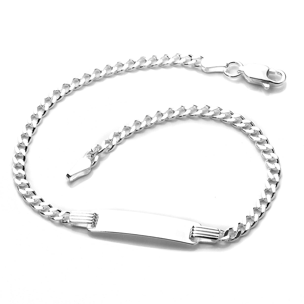 Sterlingsilber Namensschild Armband