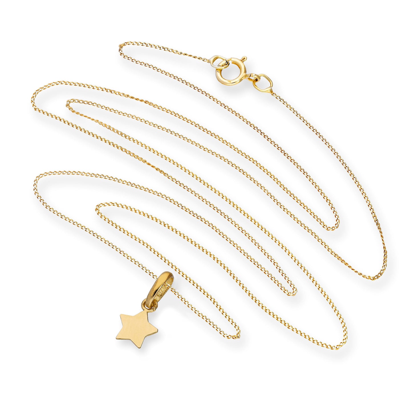 Halskette mit Stern-Anhänger aus 9 Karat Gold