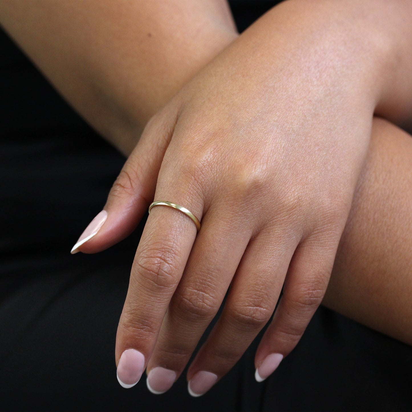 9 Karat Gold 2 mm Ehering Größe I - U