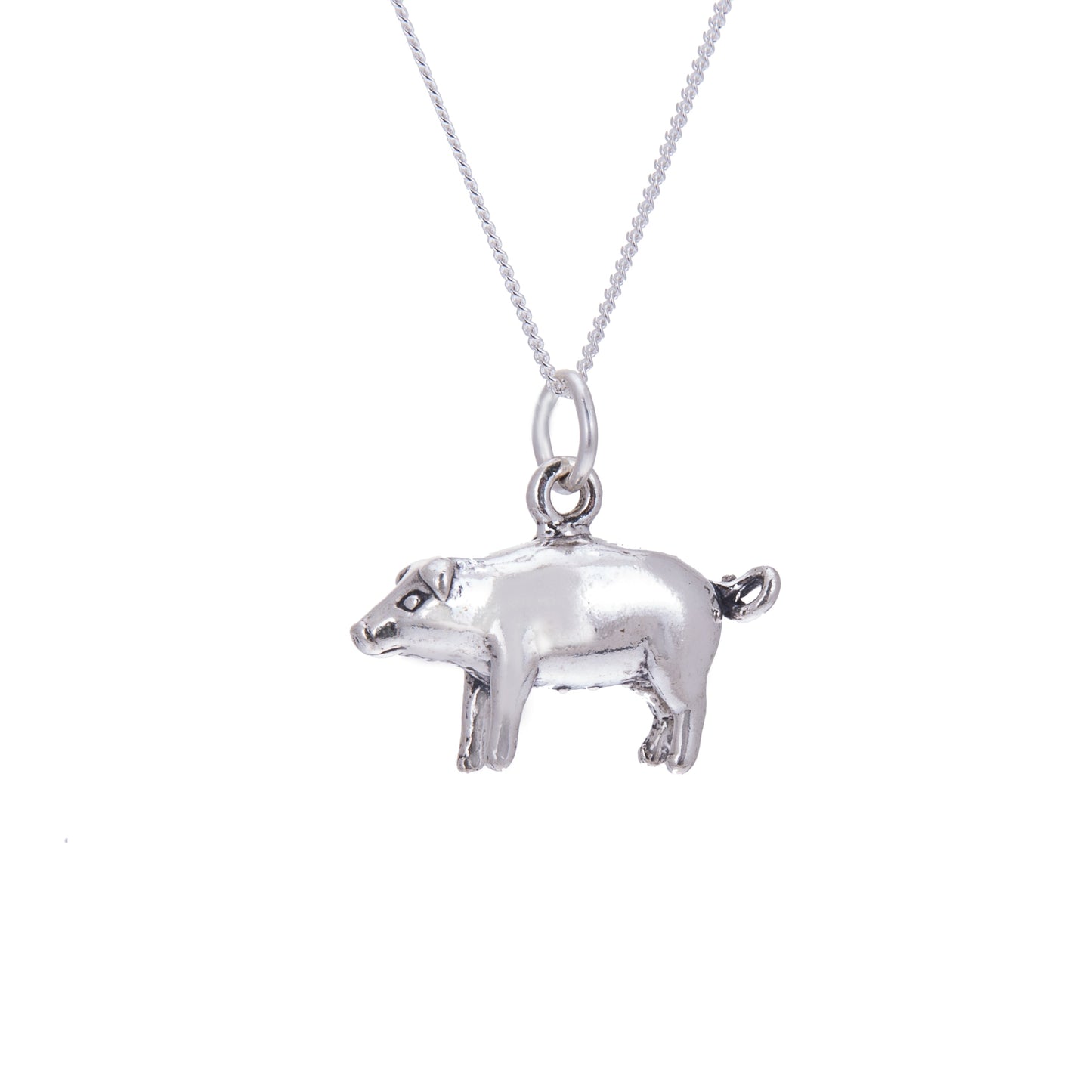 Sterlingsilber Schwein Halskette