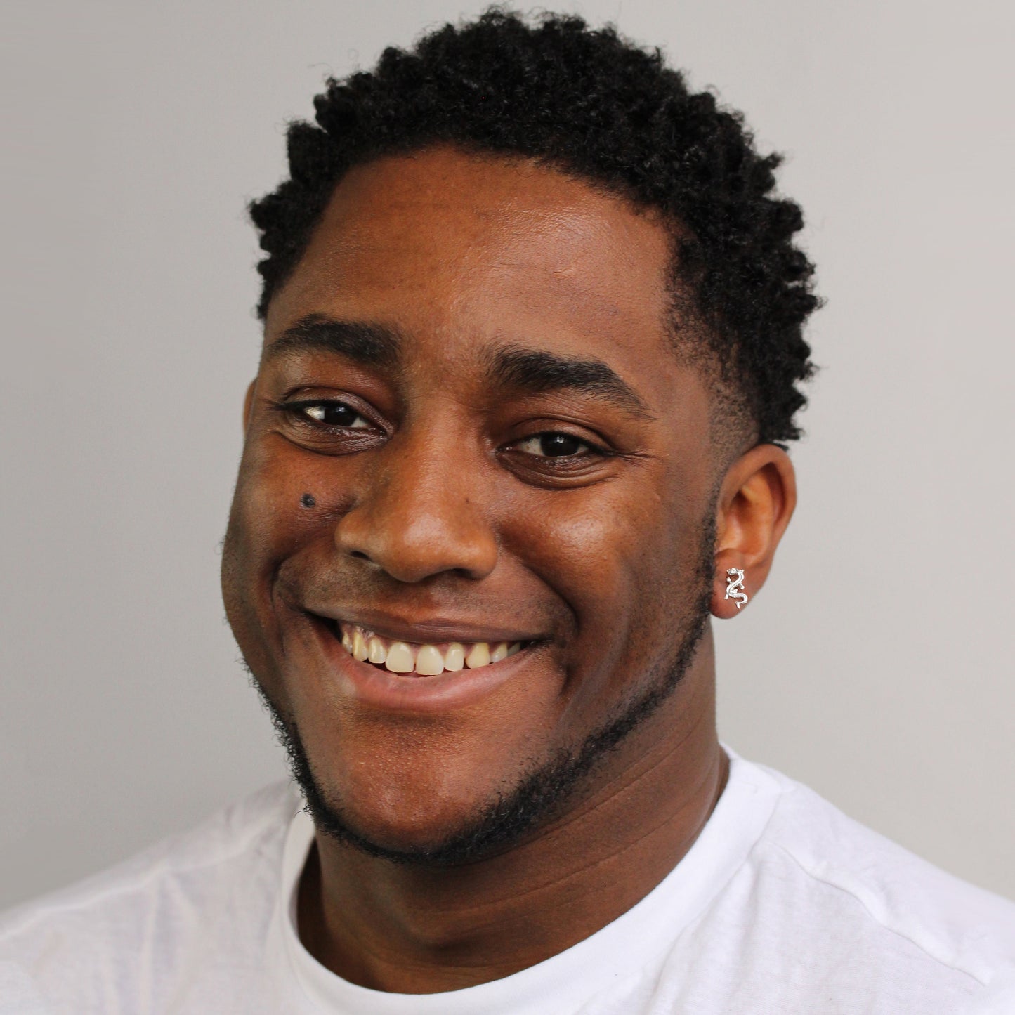 Sterlingsilber Herren Drachen Einzel Ohrstecker