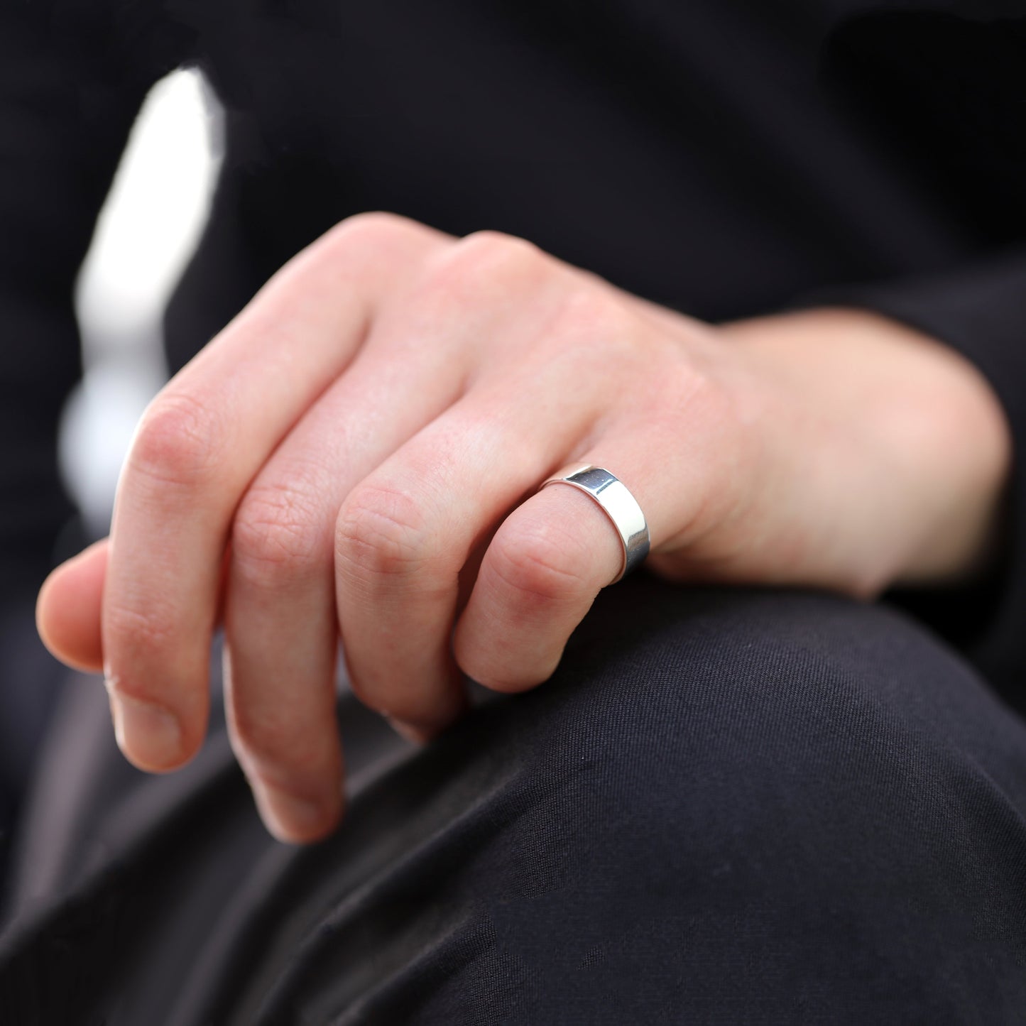 Sterlingsilber Handgefertigt 6mm Band