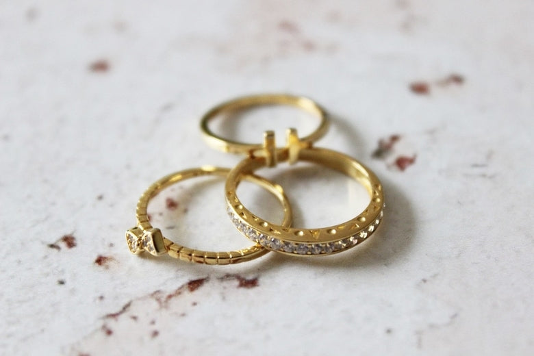 how to style stacking rings