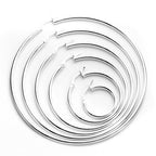 Sterlingsilber 2 mm Ohrringe