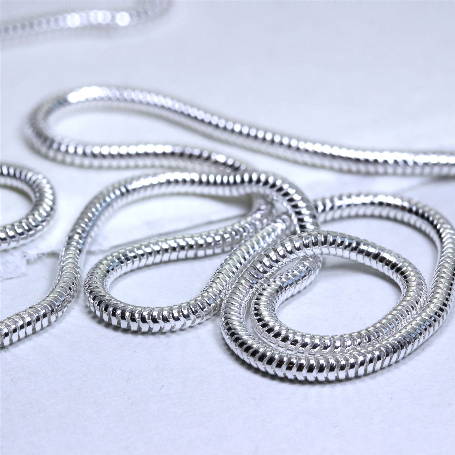 Sterlingsilber Schlangenkette oder Armband
