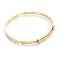 Säugling Armreif aus 9 Karat Gelbgold mit Diamantschliff