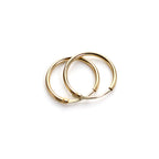 9 Karat Gelbgold-Ohrringe, 10 mm