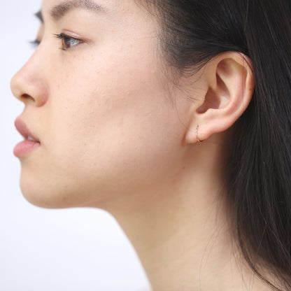 9 Karat Gelbgold-Ohrringe, 10 mm