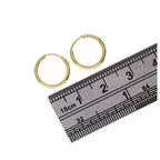 9 Karat Gelbgold-Creolen, 13 mm