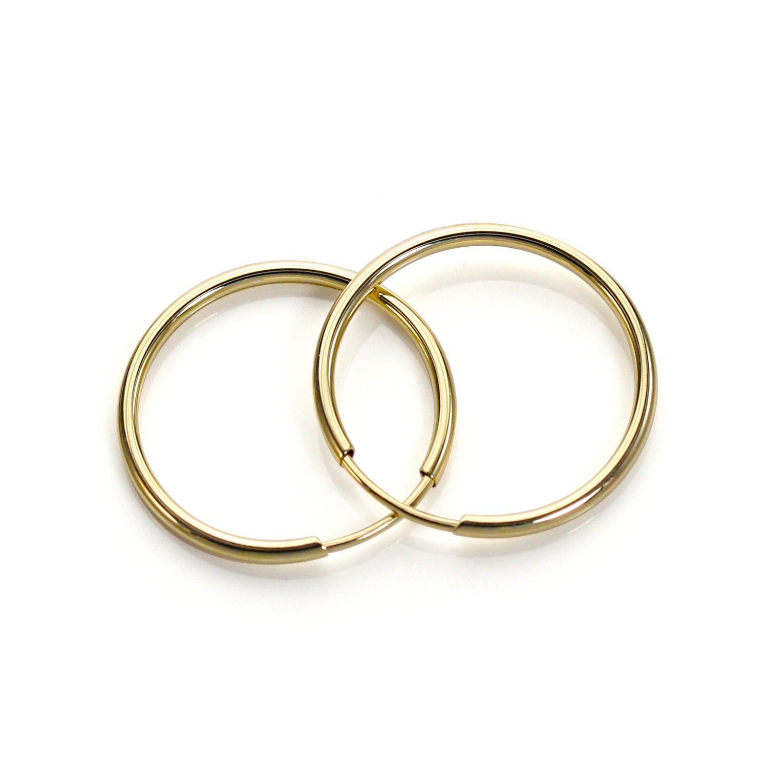 9 Karat Gelbgold-Creolen, 16 mm