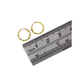 9 Karat Gelbgold 10 mm Creolen Ohrringe