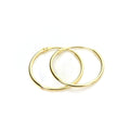 9 Karat Gold 14 mm Schäfer Creolen Ohrringe