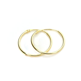 9 Karat Gold 14 mm Schäfer Creolen Ohrringe