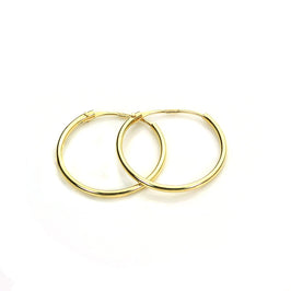 9 Karat Gold 12,5 mm Schläfer Creolen Ohrringe