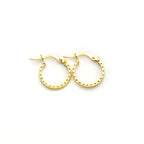 9 Karat Gelbgold Creolen-Ohrringe