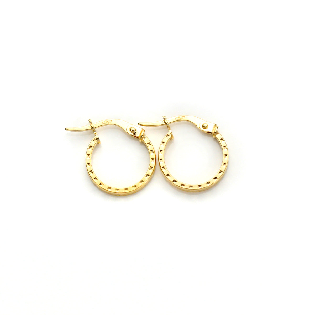 9 Karat Gelbgold Creolen-Ohrringe