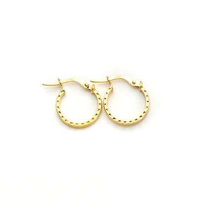 9ct Gelbgold Creolen-Ohrringe