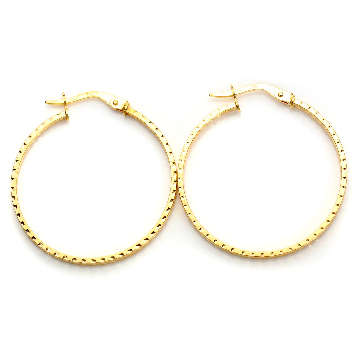9 Karat Gelbgold Creolen-Ohrringe