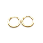 Hoop-Ohrringe aus 9 Karat Gelbgold