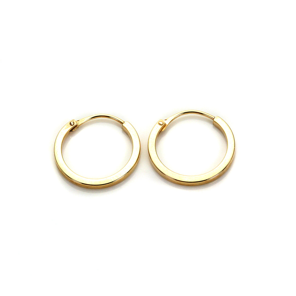 Hoop-Ohrringe aus 9 Karat Gelbgold