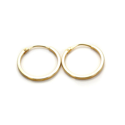 Hoop-Ohrringe aus 9 Karat Gelbgold