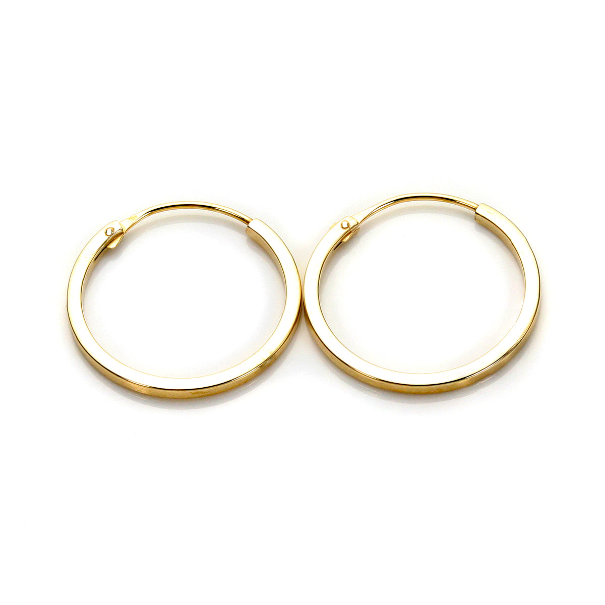 Hoop-Ohrringe aus 9 Karat Gelbgold