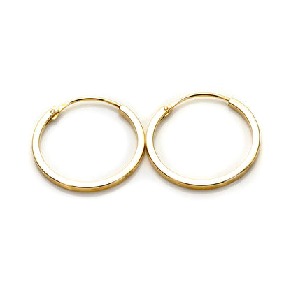 Hoop-Ohrringe aus 9 Karat Gelbgold