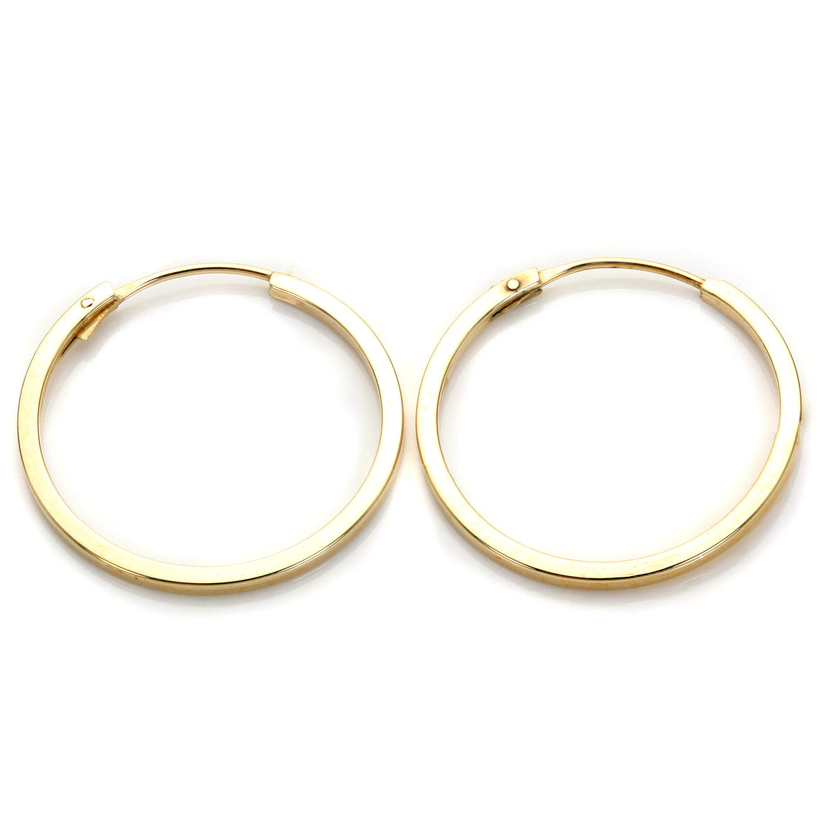 Hoop-Ohrringe aus 9 Karat Gelbgold