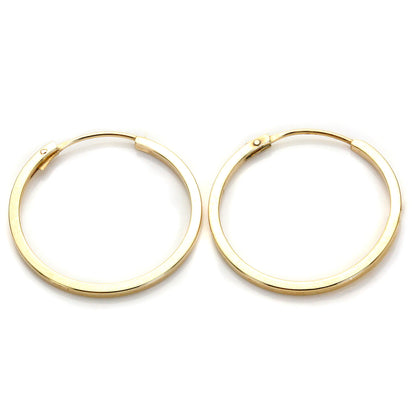 Hoop-Ohrringe aus 9 Karat Gelbgold