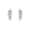 Sterlingsilber Blatt Ohrstecker