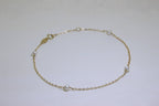 9 Karat Gold & 3 mm Perle 18 cm Verlängerungs Armband