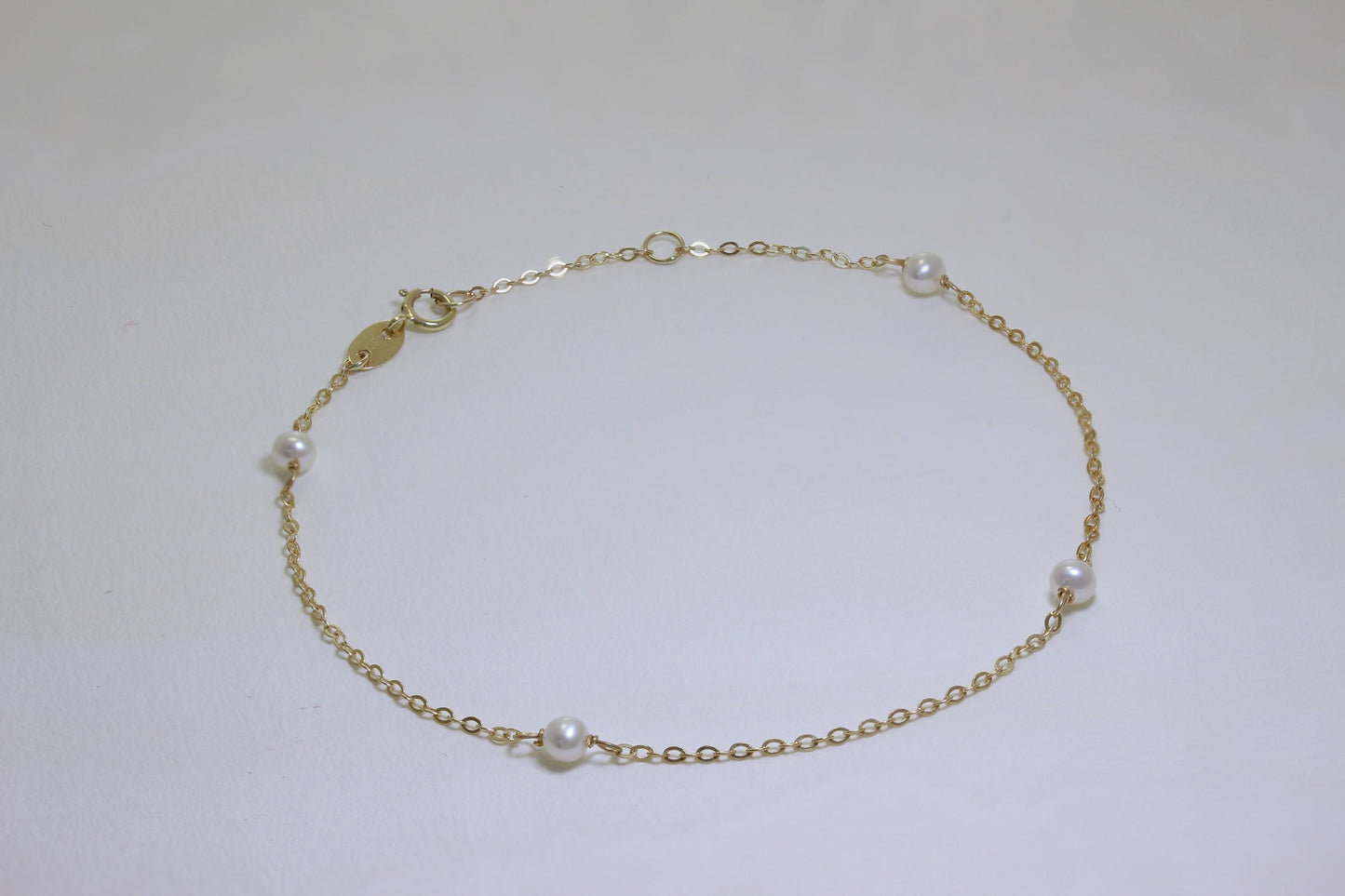9 Karat Gold & 3mm Perle 18cm Verlängerungs Armband