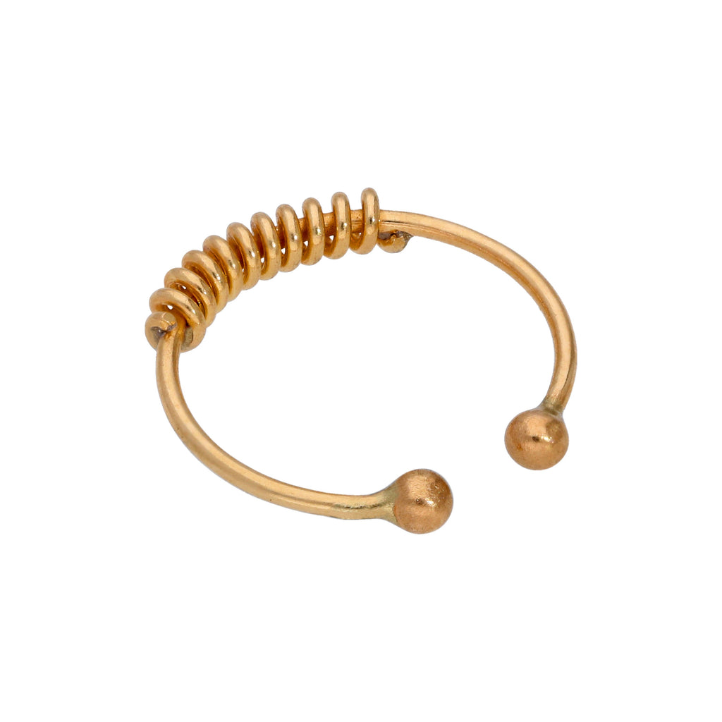 9 Karat Gold Feder 10 mm Nasenring
