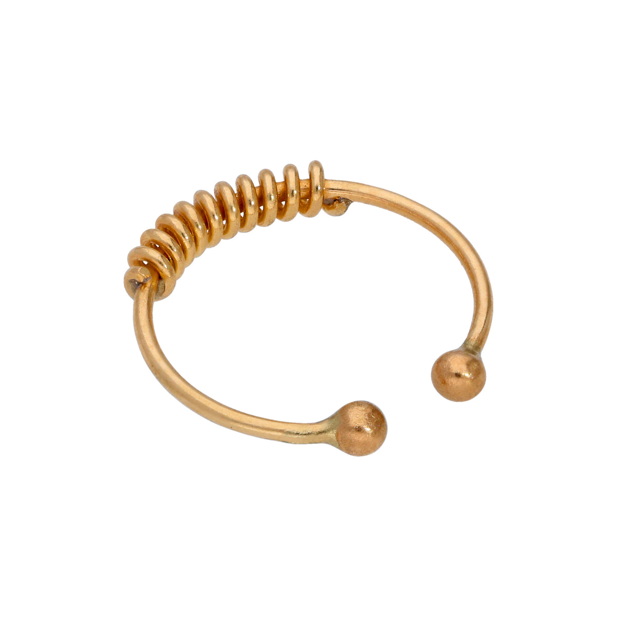 9 Karat Gold Feder 10 mm Nasenring